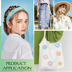 54 шт. 18 стиля вышитая нашивка на ткань с изображением цветка ромашки&nbsp;PATC-FG0003-28