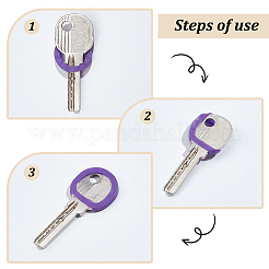 64шт 8-х цветные силиконовые колпачки для клавиш&nbsp;AJEW-GF0008-39