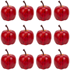 20 pieza de decoraciones de exhibición de manzanas de plástico&nbsp;DJEW-GF0001-96