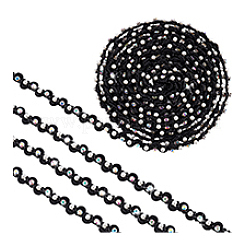 4 ярд полиэстеровой кружевной ленты со стразами OCOR-PH0004-79