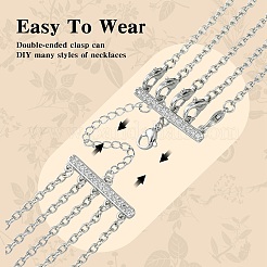 Латунный удлинитель цепи из циркония&nbsp;ZIRC-Q022-030P-NR