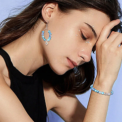 120 шт. 6 цвета синтетические бусины из лунного камня&nbsp;G-OC00005-21