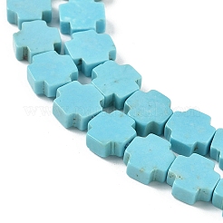 Шестеренка крест натуральный магнезит бусины нити G-N0131-04D