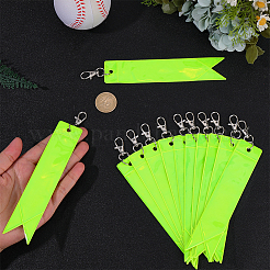 12шт прямоугольные подвесные брелки из ПВХ&nbsp;AJEW-CN0005-24A