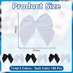 200 шт. 2-х цветные плетеные аксессуары ручной работы&nbsp;AJEW-AR0002-72