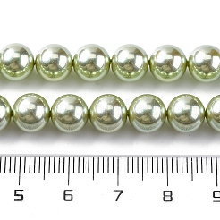 Brins de perles de verre nacrées plaquées UV&nbsp;GLAA-F128-01B-T21