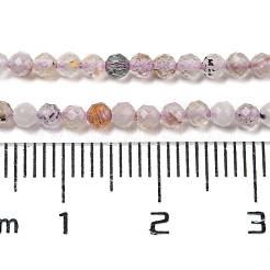 Натуральный фиолетовый рутилированный кварц X1-G-A097-A09-02