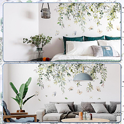 Autocollants décoratifs auto-adhésifs en pvc papillon feuille&nbsp;DIY-WH0453-89