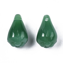 Nachahmung Jade Glas-Anhänger&nbsp;GLAA-S054-19B