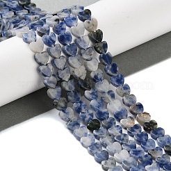 Натуральное синее пятно нитки из бисера яшмы G-M403-A21-02