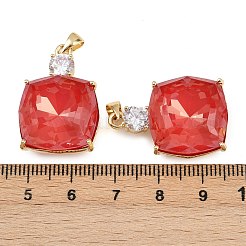 Латунные микро проложить кубического циркония подвески KK-B150-30G-04