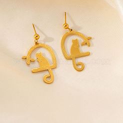 Pendientes colgantes de acero inoxidable 304&nbsp;WG8A128-01