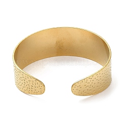 Ионное покрытие (ip) 304 нержавеющая сталь широкие открытые браслеты-манжеты&nbsp;BJEW-L682-023G