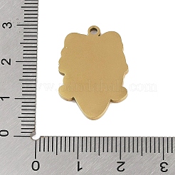 201 Edelstahlanhänger&nbsp;STAS-C095-37G