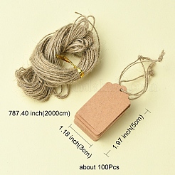 Крафт-бумага подарочные бирки AJEW-FS0001-15