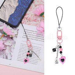 4 шт. сплав эмали мобильный ремешок DIY-SZ0009-98