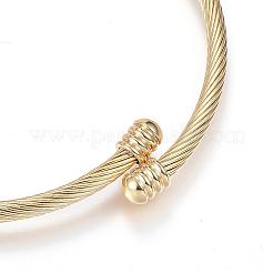 Браслеты-зажимы из хирургической нержавеющей стали 316 BJEW-D437-A37-G