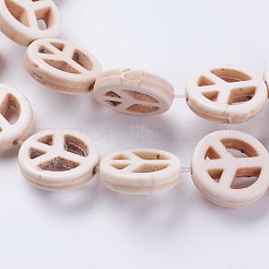 Синтетических нитей бирюзовые бусы G-J394-01