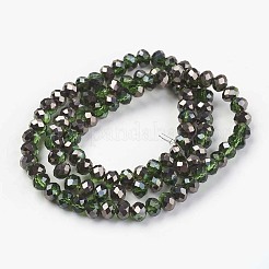 Гальванизируйте прозрачное стекло бисер нитей&nbsp;EGLA-A034-T4mm-P03