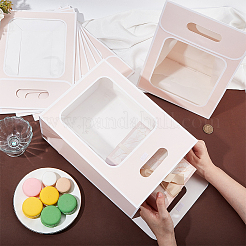 Складные бумажные подарочные пакеты с окошком&nbsp;ABAG-WH0045-20C