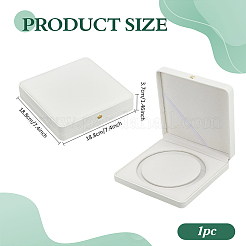 Кожаные коробки для упаковки ожерелий из жемчуга&nbsp;CON-WH0086-187A