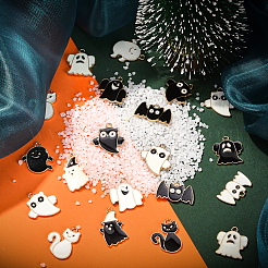 70шт 14 стиля хэллоуин подвески из сплава эмали&nbsp;ENAM-CJ0002-18