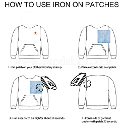 90 шт. 18 цвета компьютеризированная вышивка ткань утюгом / пришить патчи DIY-GF0006-49
