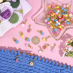 80 шт. подвеска-цветок из полимерной глины ручной работы&nbsp;HJEW-ME00033