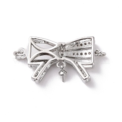 Латунные застежки из прозрачного кубического циркония с микропаве&nbsp;LS-KK-G427-09P