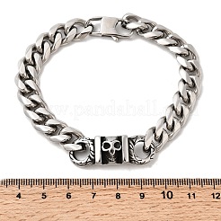 304 нержавеющая сталь кубинские звенья цепи браслеты BJEW-A092-02P