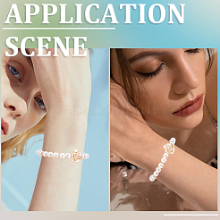 150 шт. 3 вида прозрачных жемчужных бусин из смолы RESI-PA0001-02B