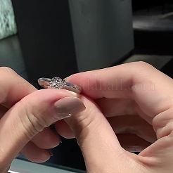 Латунь с вращающимися манжетами из кубического циркония с открытыми кольцами&nbsp;FS-WG94CAA-02