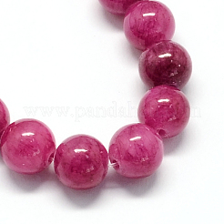 Природные окрашенные желтый нефрит драгоценный камень шарик нити&nbsp;X-G-R271-10mm-YXS12