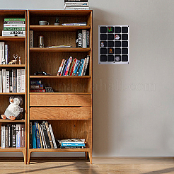 Прозрачная коробка для памятных монет из акрила и фетра ODIS-WH0061-37B-01