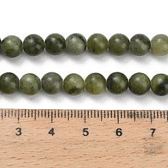 Natürliche chinesische Jade/südliche Jade Perlen Stränge&nbsp;G-P626-6mm-01