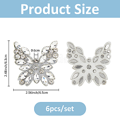 6 шт. стеклянные вискозные аксессуары украшения аксессуары&nbsp;DIY-FH0008-97