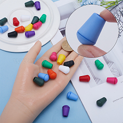 100 шт. 10-х цветный пластиковый съемный колокольчик-стопор для шнура&nbsp;KY-GF0001-43