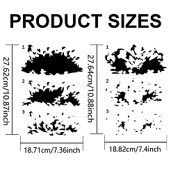 1 комплект трафаретов для рисования домашних животных DIY-MA0003-34B