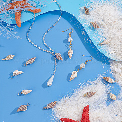 100шт 10 стиля подвески из натуральных ракушек PALLOY-AB00159