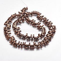 Немагнитные синтетический гематит бисер пряди G-P218-12-05