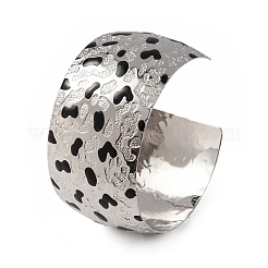Bracelets manchettes en laiton martelé émaillé&nbsp;BJEW-A163-05P