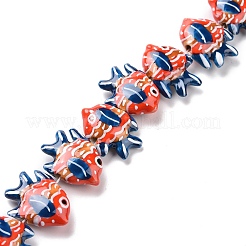 Фарфоровые бусины ручной работы&nbsp;X1-PORC-G002-54C