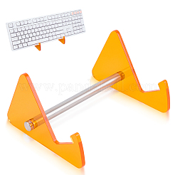 Одноуровневые акриловые подставки для клавиатур с платиновыми железными опорами ODIS-WH20015-06C-03