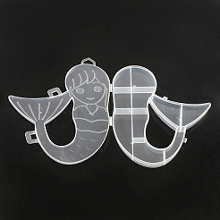 Русалка контейнеры пластиковые бусинки CON-Q023-10