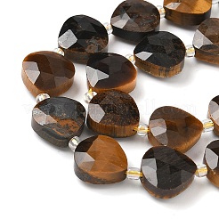 Природных тигровый глаз бисер нитей G-D316-A10