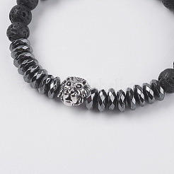 Синтетические браслеты из гематитового растяжения&nbsp;BJEW-I241-19A