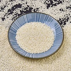 MIYUKIデリカビーズ  シリンダー  日本製シードビーズ  11/0  (db0883) マットオペークダーククリームab  1.3x1.6mm  穴：0.8mm  約20000個/袋  100 G /袋&nbsp;SEED-J020-DB0883