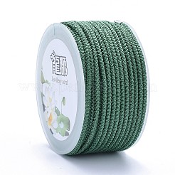 ポリエステル編組コード  ダークシアン  2mm  約16.4ヤード（15m）/ロール&nbsp;OCOR-F010-A36-2MM