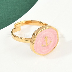 Кольца-манжеты из нержавеющей стали 304 с эмалью для женщин RJEW-K301-06C