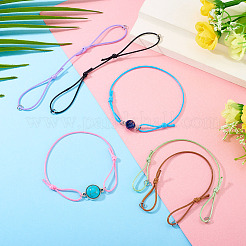 30шт 10 цвета нейлоновой нити шнур для изготовления браслетов BJEW-TAC0040